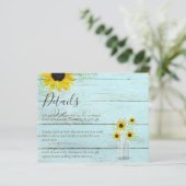 バジェット素朴ヒマワリ結婚の詳細囲い (スタンド正面)