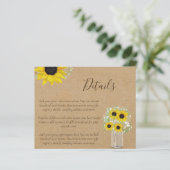 バジェット素朴ヒマワリ結婚の詳細囲い (スタンド正面)