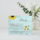 バジェット素朴ヒマワリ結婚の詳細囲い (スタンド正面)