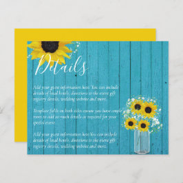 バジェット素朴ヒマワリ結婚の詳細囲い