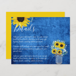 バジェット素朴ヒマワリ結婚の詳細囲い