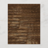 バジェット素朴ファームハウスライト結婚式招待状 チラシ (裏面)