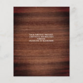 バジェット素朴フォトコラージュ結婚式の日付を保存 (裏面)