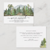 バジェット素朴フォレスト引っ越しました新しいホームムービング ノートカード (正面/裏面)