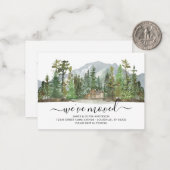 バジェット素朴フォレスト引っ越しました新しいホームムービング ノートカード (正面/裏面インサイチュ)