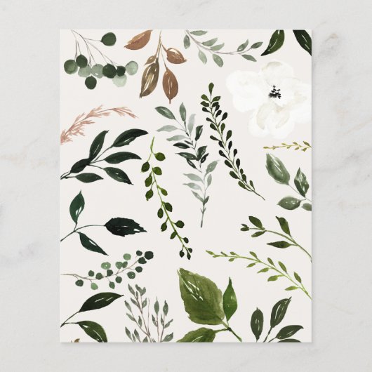 バジェット素朴フォージズファームハウス結婚式招待状 チラシ (裏面)