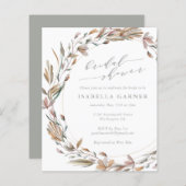 バジェット素朴フローラ水カラーブライダルシャワー (正面/裏面)