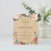 バジェット素朴ブルゴーニュ赤面フローラブライダルシャワー (スタンド正面)