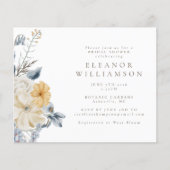 バジェット素朴ブルーイエローフローラブライダルシャワー (正面)