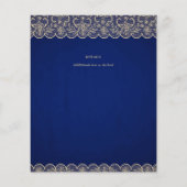 バジェット素朴ブルー金ゴールドレースファームハウス結婚ズ (裏面)