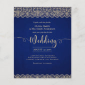 バジェット素朴ブルー金ゴールドレースファームハウス結婚ズ (正面)