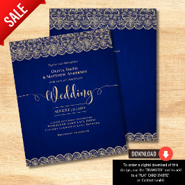 バジェット素朴ブルー金ゴールドレースファームハウス結婚ズ