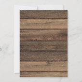 バジェット素朴ベビーシャワールライツファームハウス 招待状 (裏面)