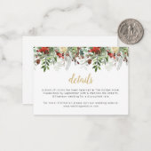 バジェット素朴ホリデーエンクロージャカード詳細カード ノートカード (正面/裏面インサイチュ)