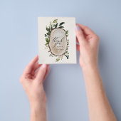 バジェット素朴ボタニカルグリーナリーサンキューシック チラシ (手)