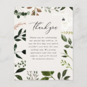 バジェット素朴ボタニカルグリーナリーサンキューシック チラシ (裏面)