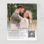 バジェット素朴ボホシック2フォト結婚式招待状 (裏面)