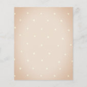 バジェット素朴ボホベビーコットベビーシャワー招待状 (裏面)