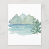 バジェット素朴マウンテンズアドベンチャーベビーシャワー (裏面)