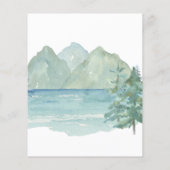 バジェット素朴マウンテンズアドベンチャー婚約パーティ (裏面)