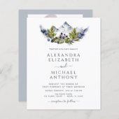 バジェット素朴マウンテンズフォレストフォト結婚ズ (正面/裏面)