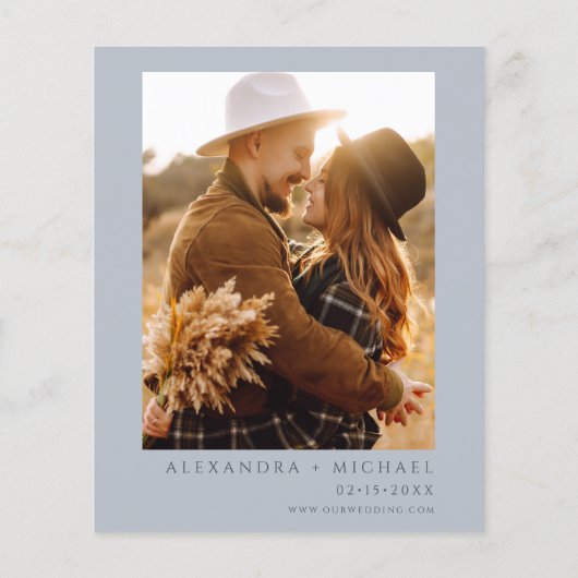 バジェット素朴マウンテンズフォレストフォト結婚ズ チラシ (裏面)