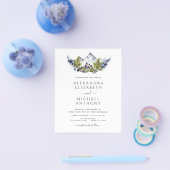 バジェット素朴マウンテンズフォレストフォト結婚ズ チラシ (シングル)