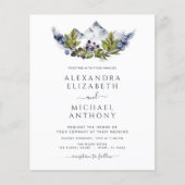 バジェット素朴マウンテンズフォレストフォト結婚ズ チラシ (正面)