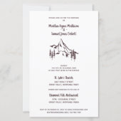 バジェット素朴マウンテンズロマンチック結婚写真 (裏面)