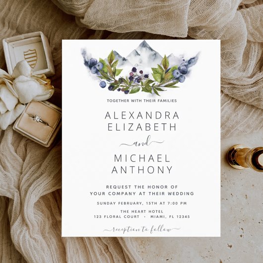 バジェット素朴マウンテンズ結婚フォレスト