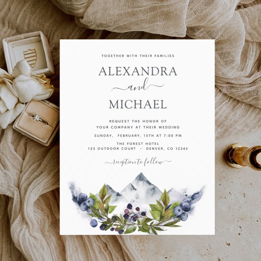 バジェット素朴マウンテン結婚グリーンリー