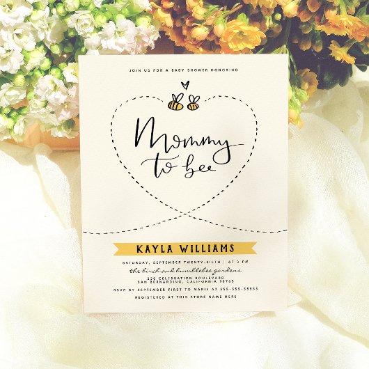 バジェット素朴ママTo Beeベビーシャワー