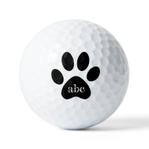 バジェット素朴モノグラムイニシャルキャットドッグブラックポー