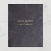 バジェット素朴ユーカリプトゥスブライダルシャワー招待 (裏面)