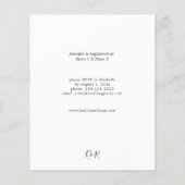 バジェット素朴ユーカリ&金ゴールドブライダルシャワー (裏面)