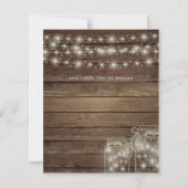 バジェット素朴ライツメイスンジャースウェディングカンファレンス (裏面)