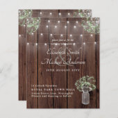 バジェット素朴ライツメイスンジャースジプソフィラ結婚ズ (正面/裏面)