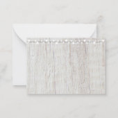 バジェット素朴ライツメイソンジャールウェディングRSVPカード ノートカード (裏面)