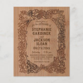 バジェット素朴レーザーカットバードのフローラ結婚ズ (正面)