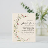 バジェット素朴ワイルドフラワーブライダルシャワー招待 (スタンド正面)