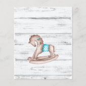 バジェット素朴ヴィンテージおもちゃ白木ベビーシャワー (裏面)