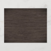 バジェット素朴木製フローラブライダルシャワーフライヤー (裏面)