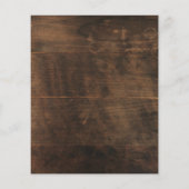 バジェット素朴秋ひまわり結婚式招待状 (裏面)