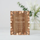 バジェット素朴秋秋結婚式招待状 (スタンド正面)