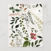 バジェット素朴葉セーブ・ザ・デート案内 チラシ (裏面)