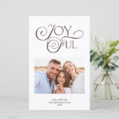 バジェット紫色の楽しいクリスマスホリデーフォト (スタンド正面)