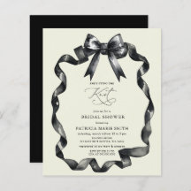 バジェット結び結び黒弓ブライダルシャワー