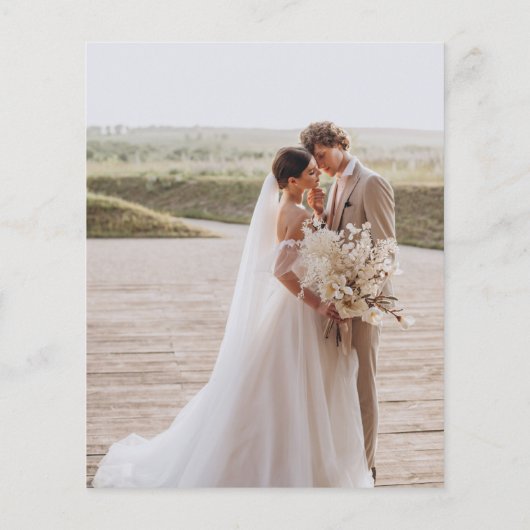 バジェット結婚したメリーアーチクリスマスホリデー写真 (裏面)