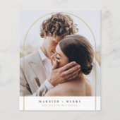 バジェット結婚したメリーアーチクリスマスホリデー写真 (正面)