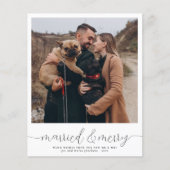 バジェット結婚した&メリークリスマスホリデー写真 (正面)